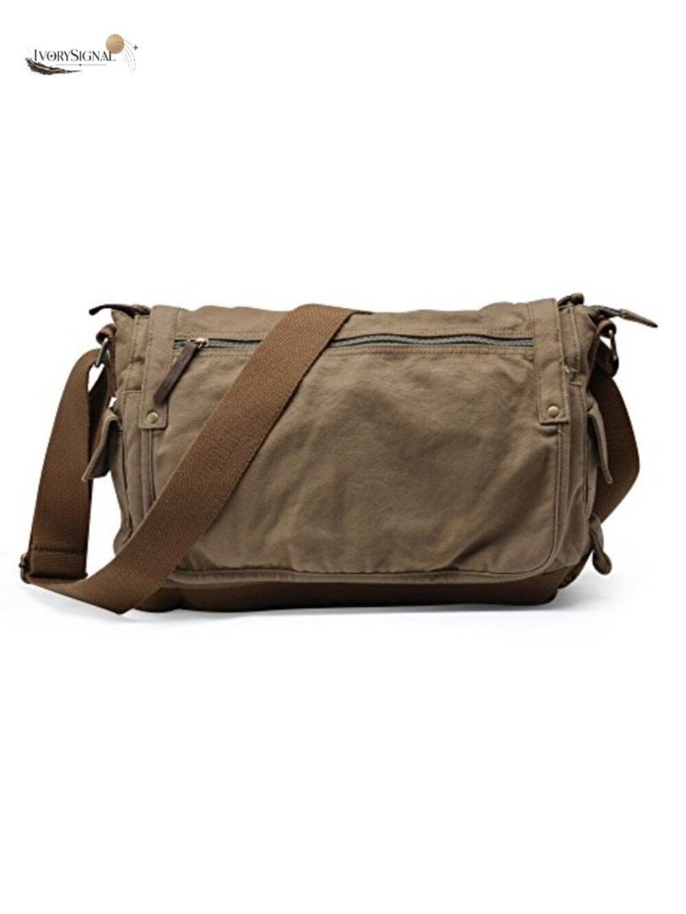 Canvas Messenger Bag - High-Density for 15.6" Laptop